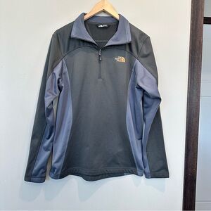 The North Face Men’s Gray Slate Blue Quarter Zip Up Sweater Pullover Jacket
